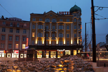 Hotel Front - Evening or Night